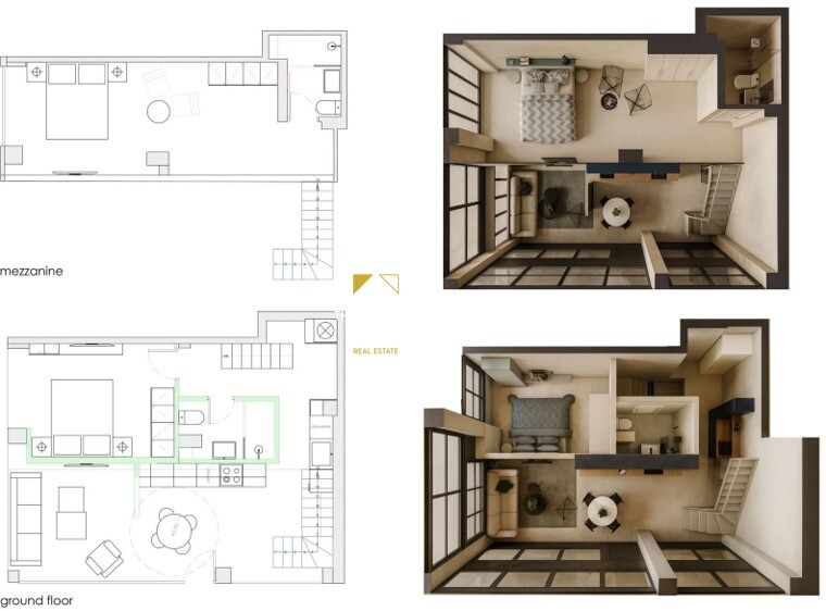 Pagrati: GV Renovated ground floor maisonette